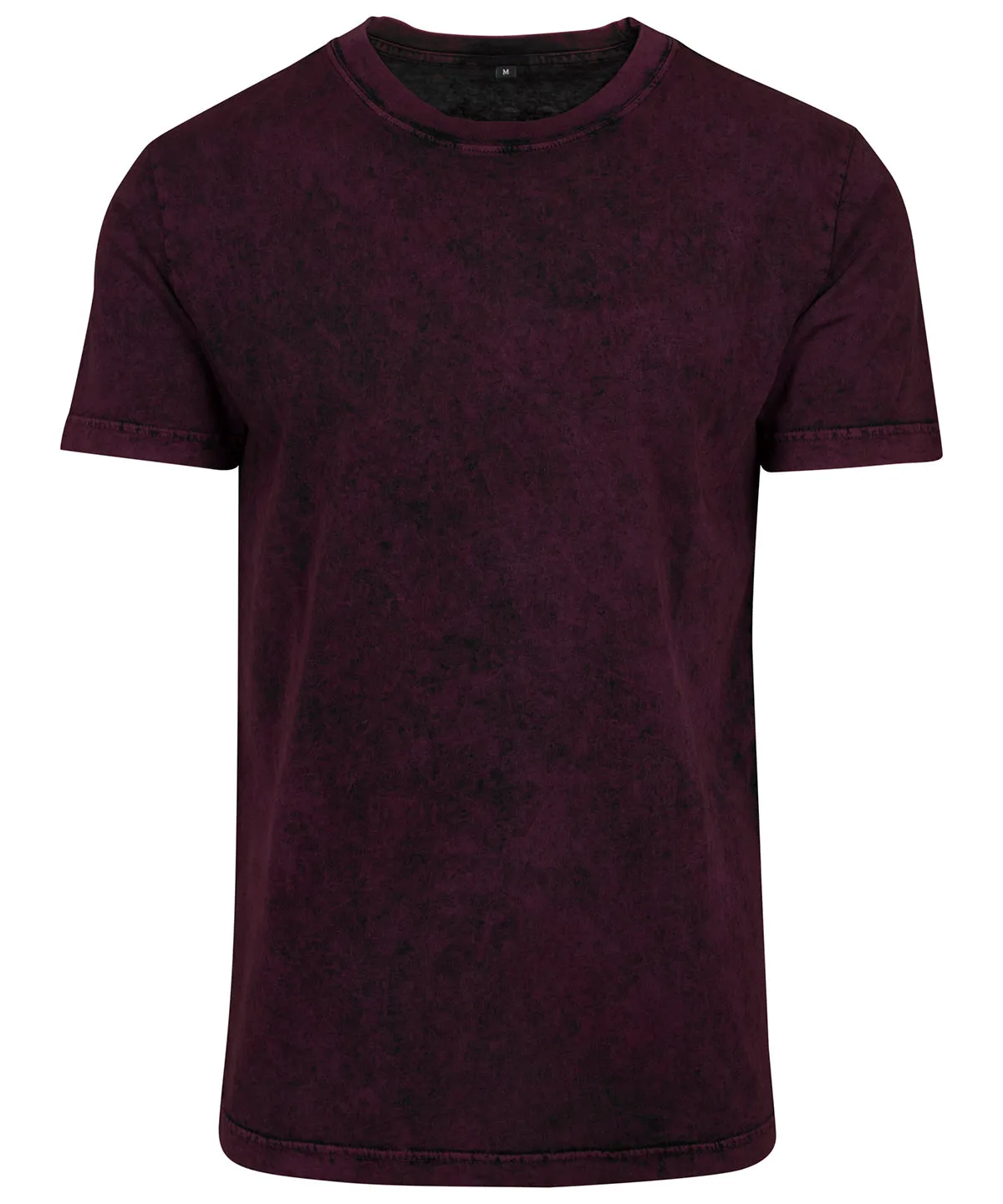 Acid washed tee | Berry/Black