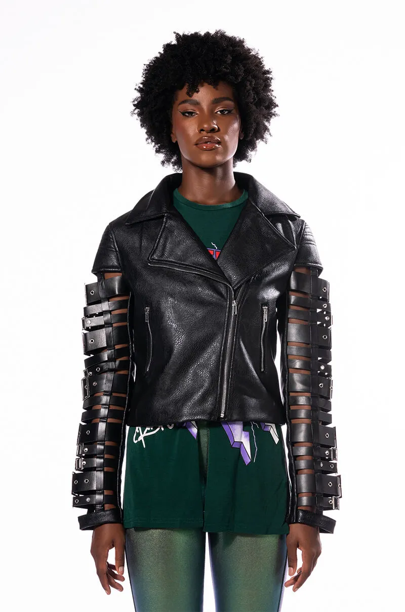 AZALEA WANG BUCKLE UP MOTO JACKET