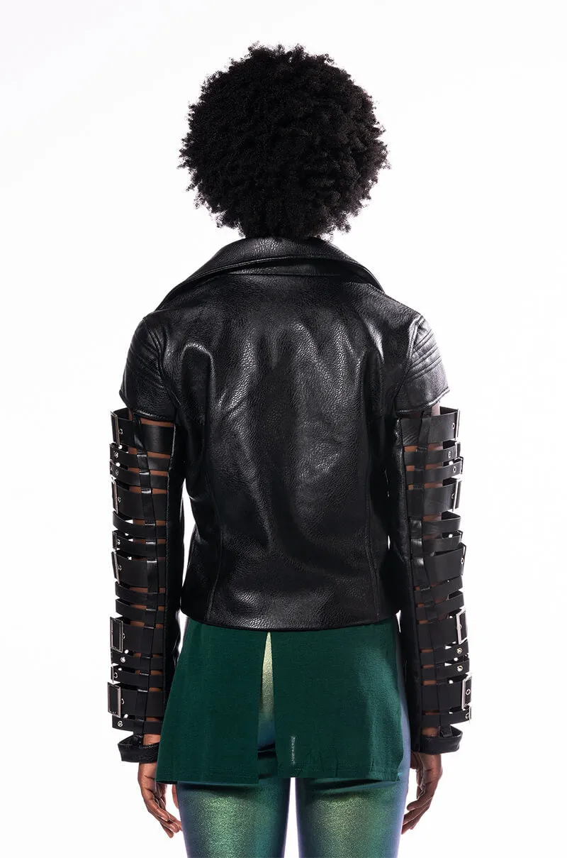 AZALEA WANG BUCKLE UP MOTO JACKET