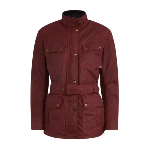 BELSTAFF WOMENS TRIALMASTER WAXED COTTON JACKET - RACING RED