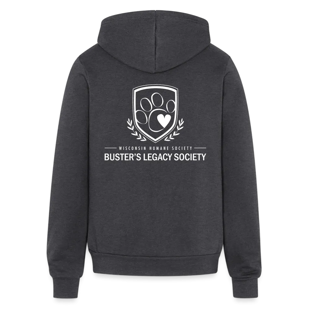 Buster's Legacy Society Bella   Canvas Full Zip Hoodie