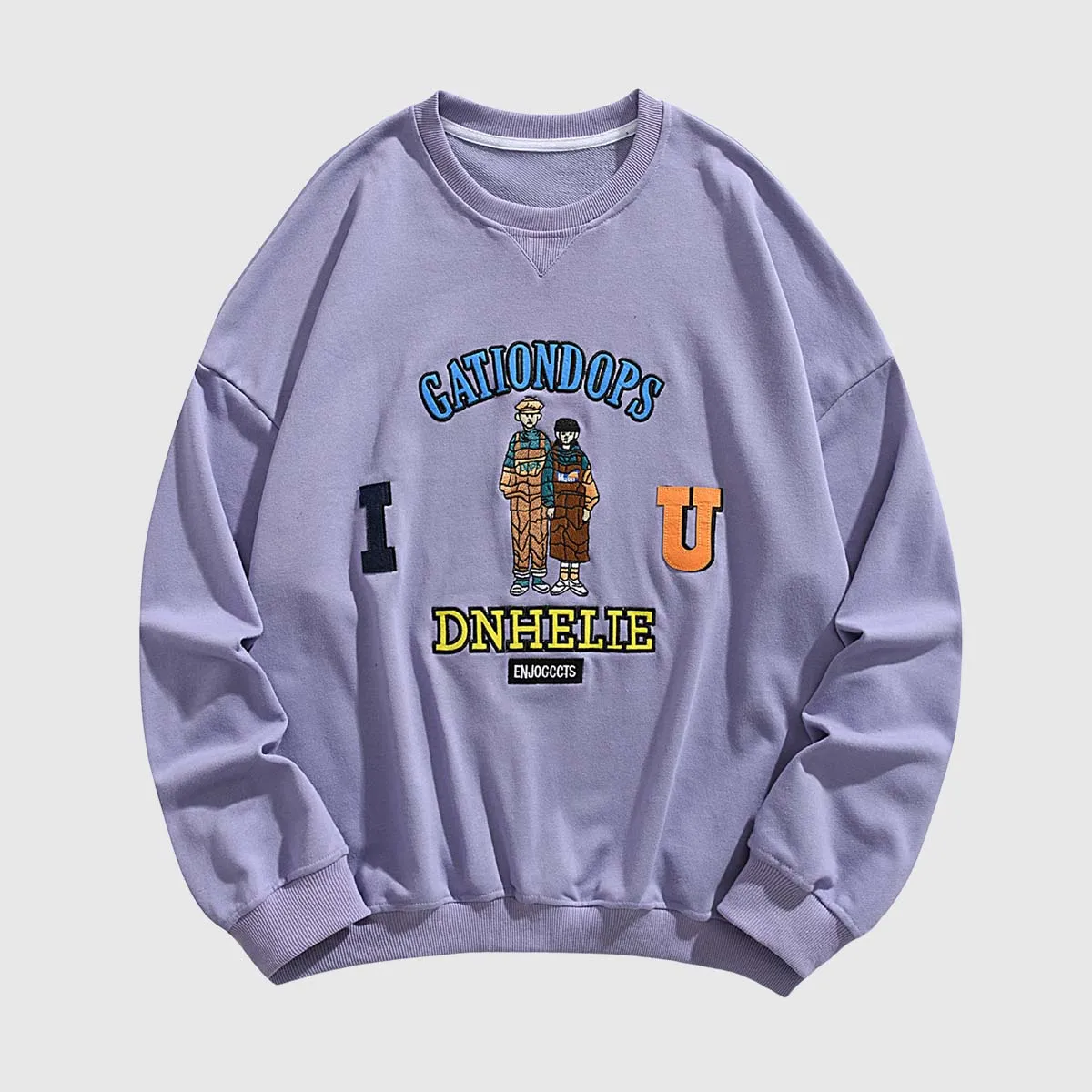 Cartoon Embroidered Sweatshirt