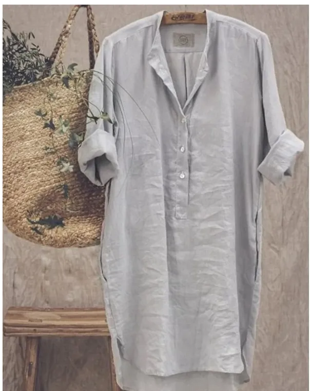 Casual Cotton Shirt Tunic