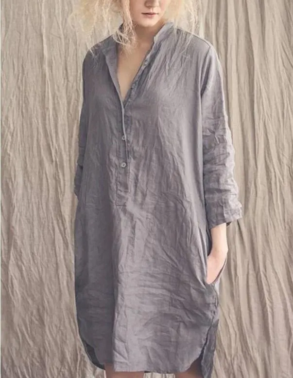 Casual Cotton Shirt Tunic