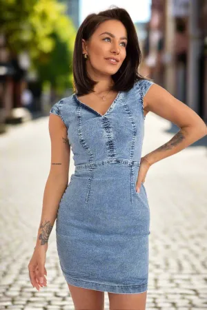 Chic Denim Day Dress