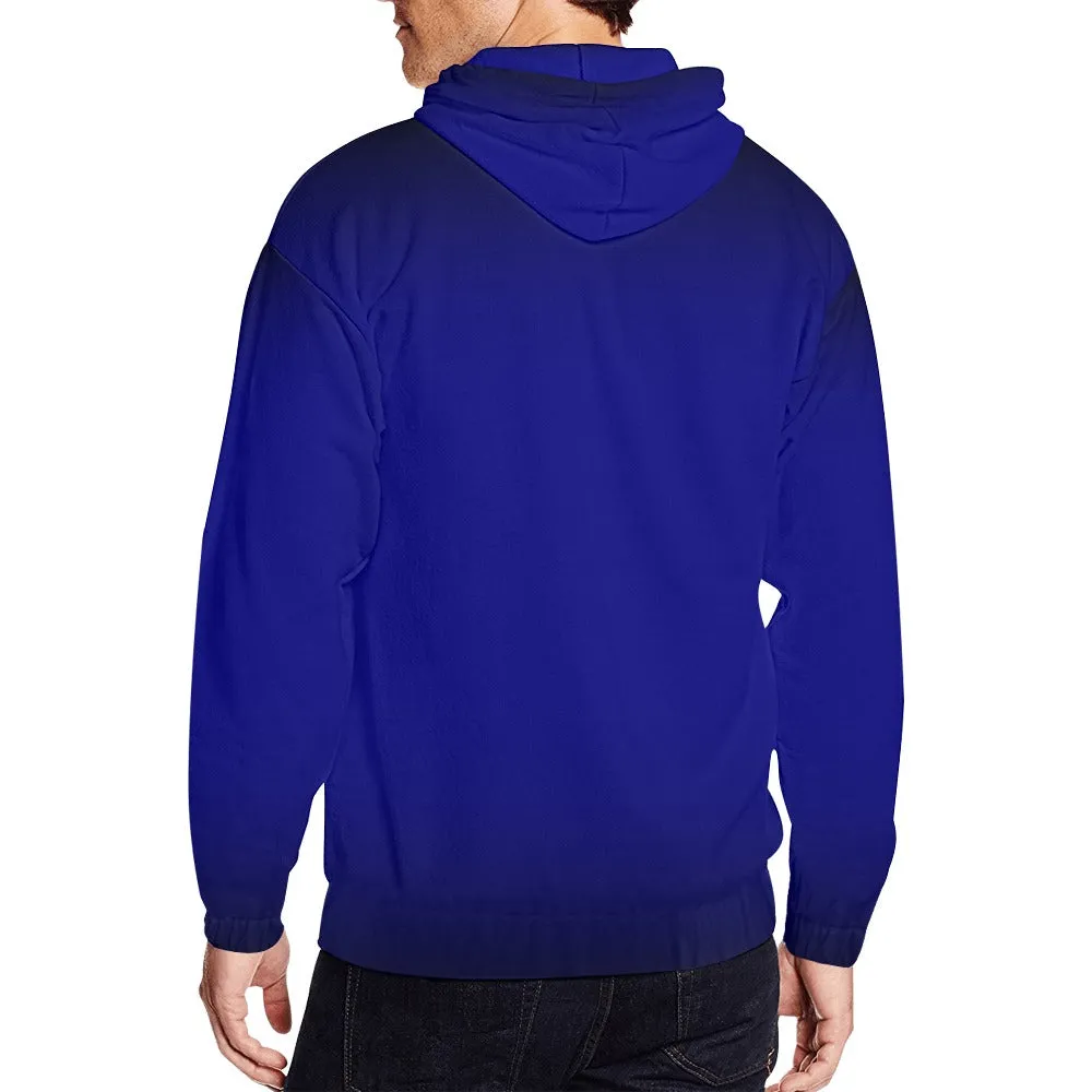 Classic Zip Royal Blue Hoodie