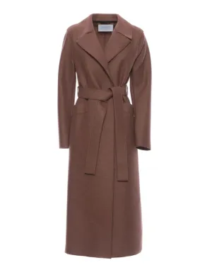 Coat for woman A1191MLK 517 HARRIS WHARF LONDON