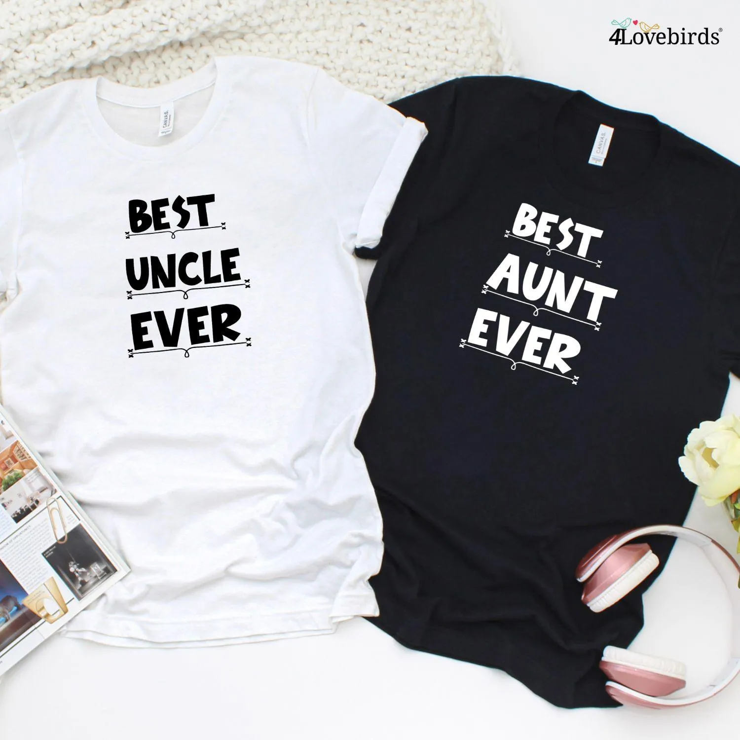 Cool Duo Alert! Aunt and Uncle Matching Set - Unbeatable Gift Idea!