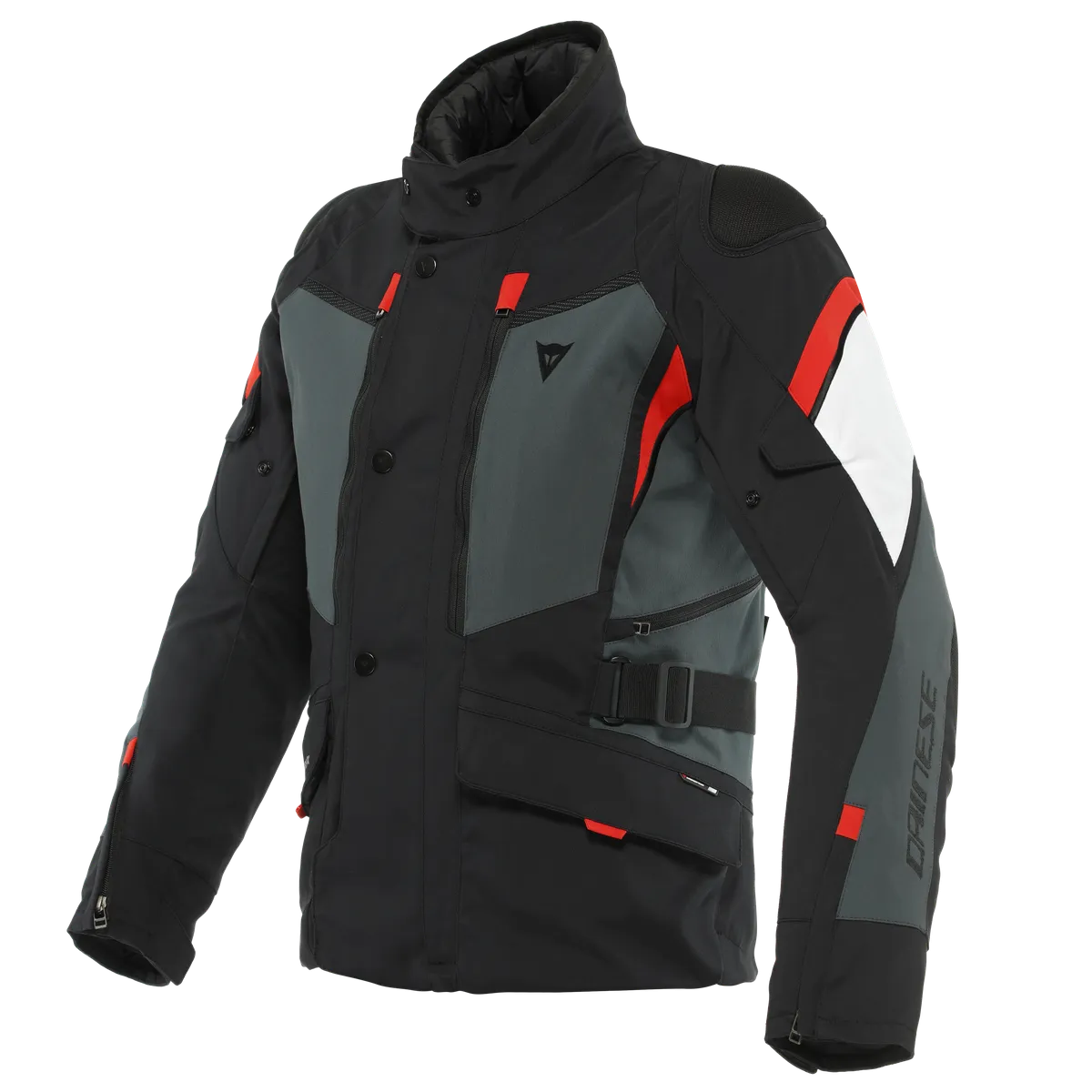 DAINESE CARVE MASTER 3 GORE-TEX BLACK/EBONY/LAVA RED TEXTILE JACKET