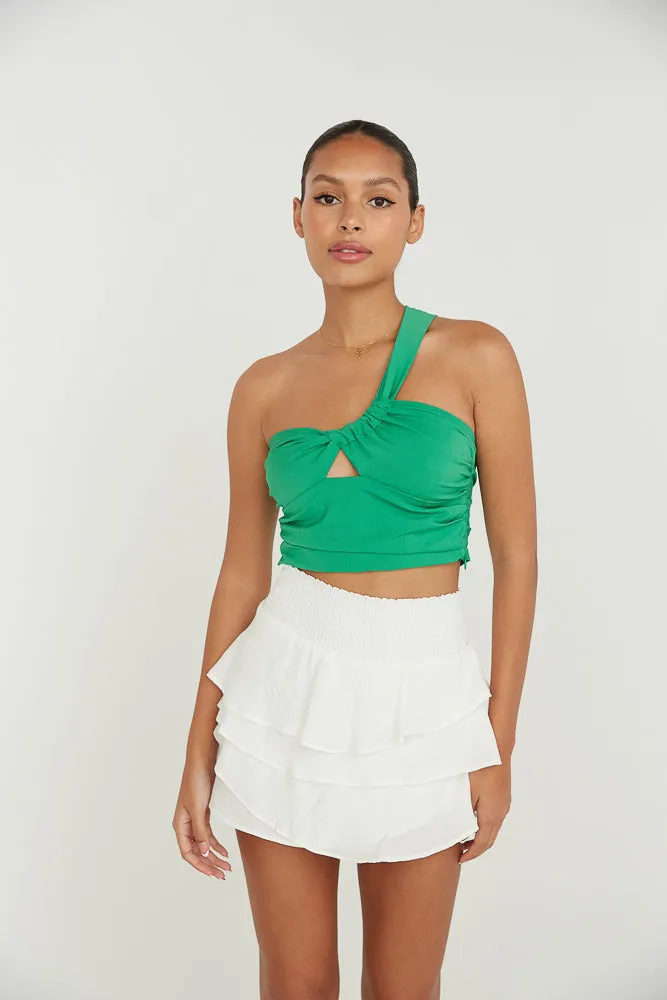 Daytona High-Rise Tiered Ruffle Skort