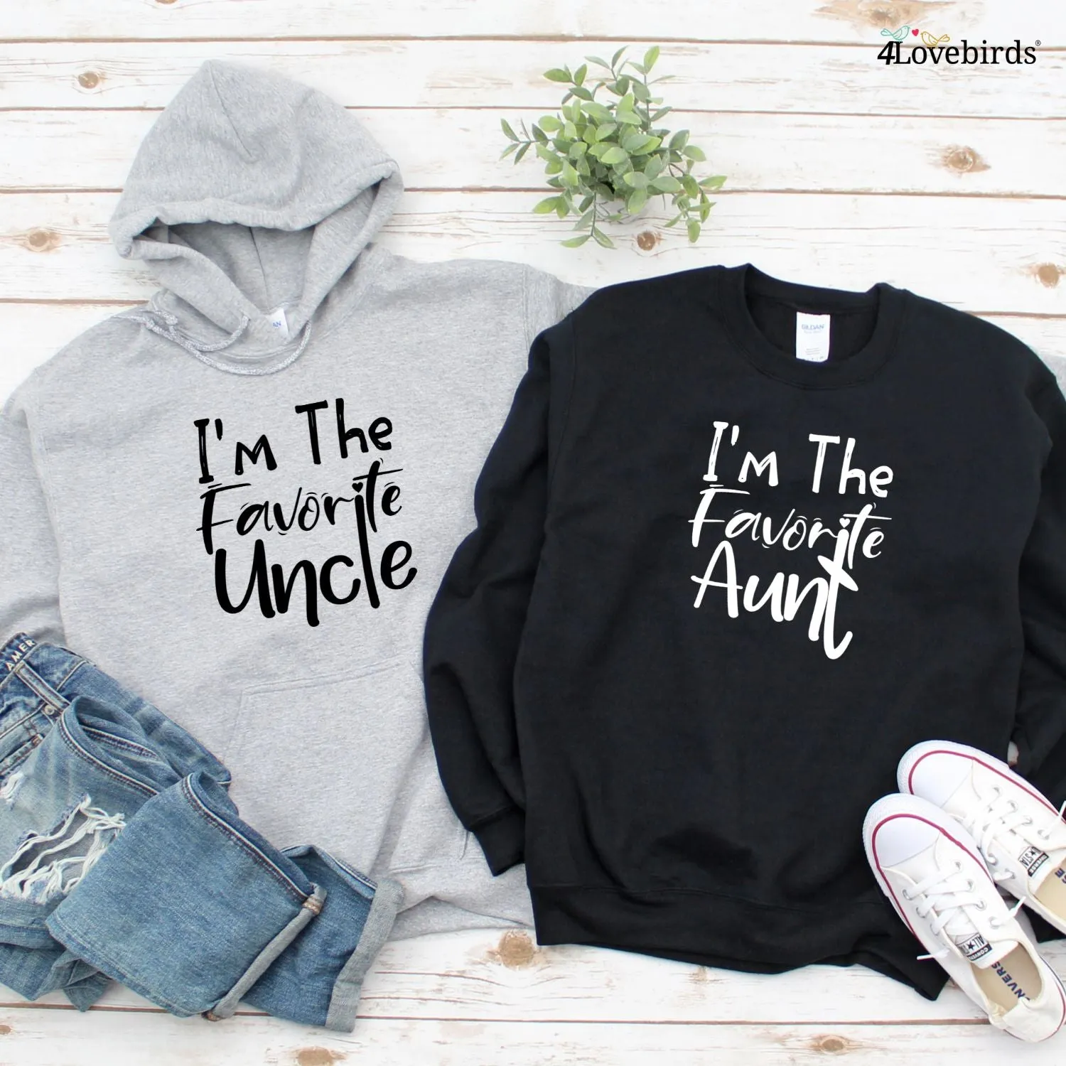 Favorite Aunt & Uncle Matching Outfit Set - Perfect Gifts For Aunts & Uncles