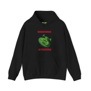 Festive Resistance Funny Christmas Unisex Hoodie