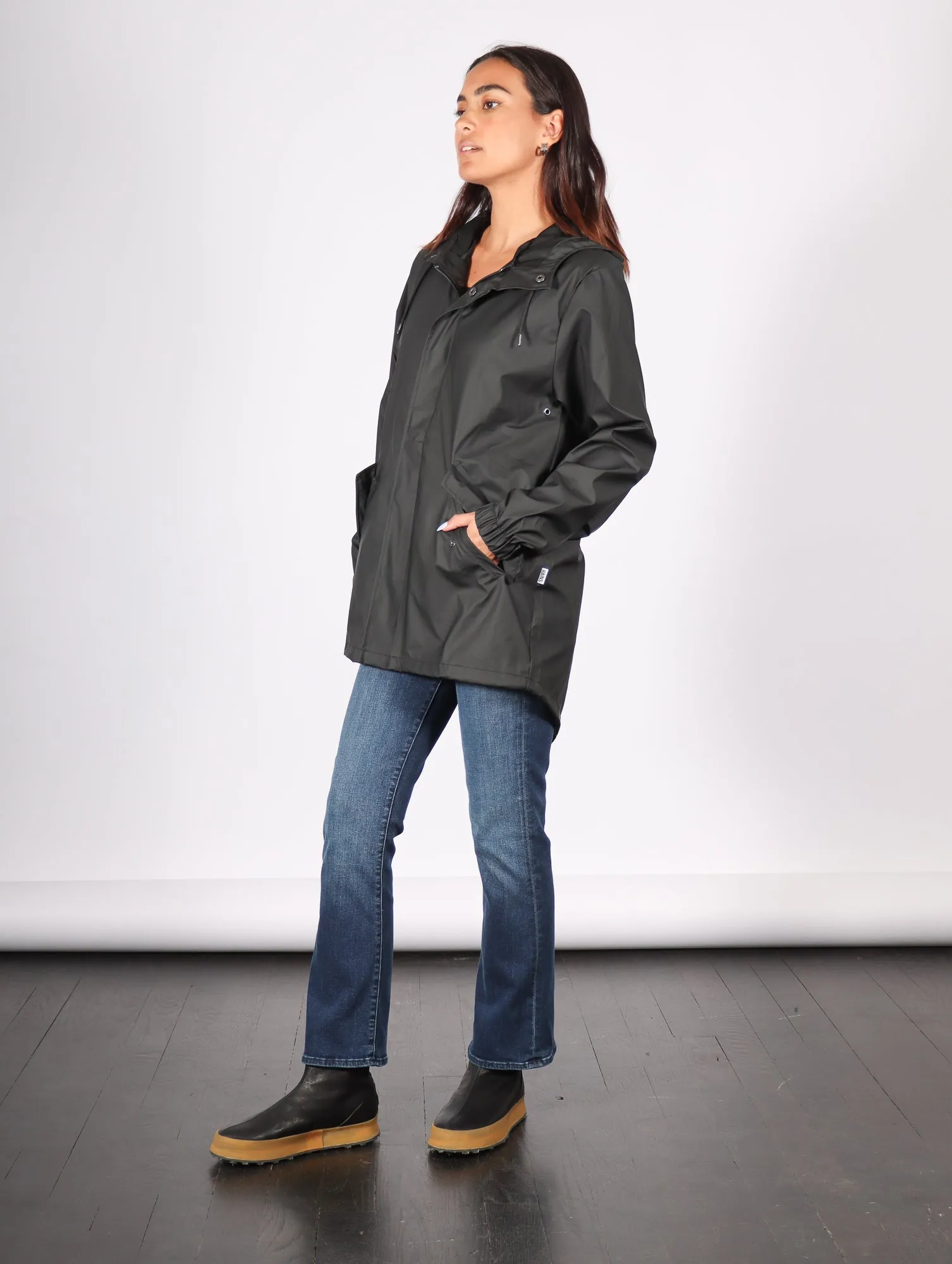 Fishtail Jacket in Black by RAINS