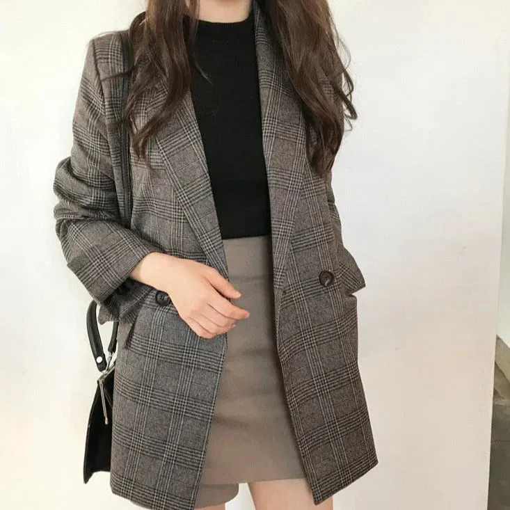 Flina - blazer with plaid jacket