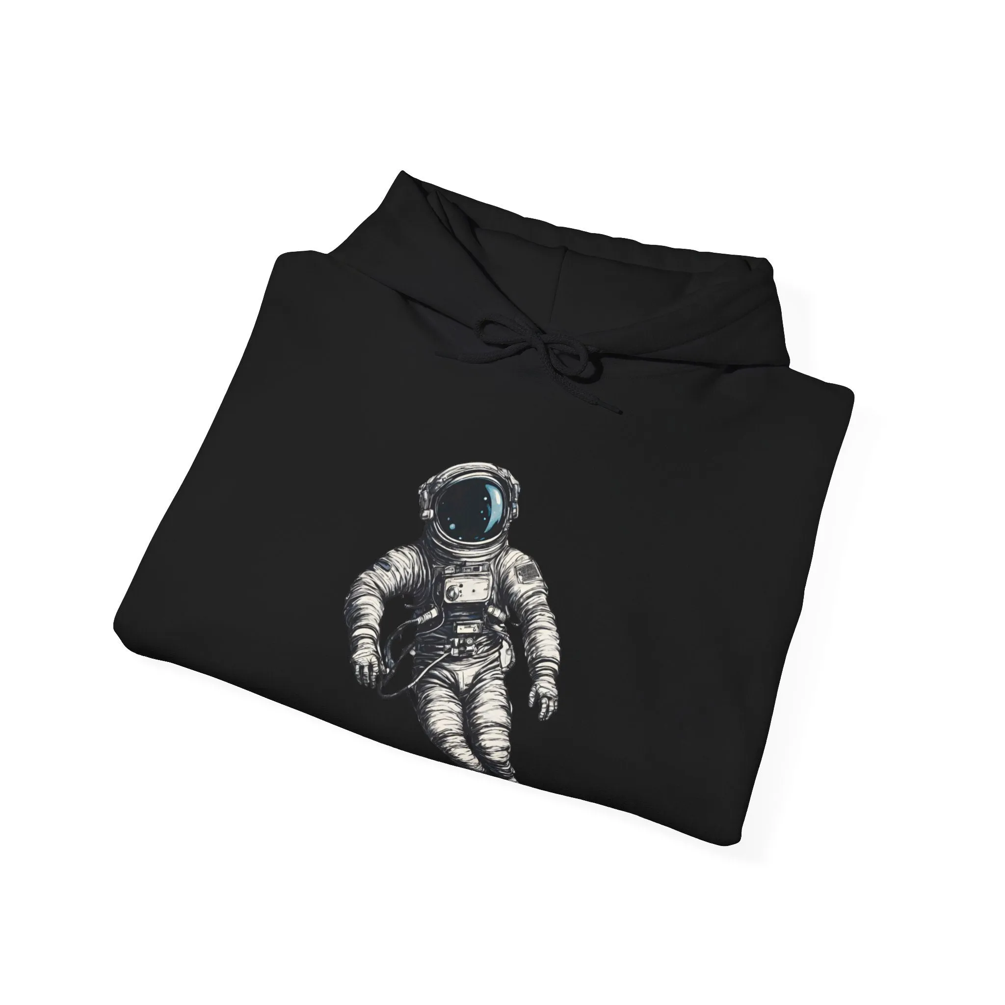 Floating Astronaut SpaceArt Sci-Fi Hoodie