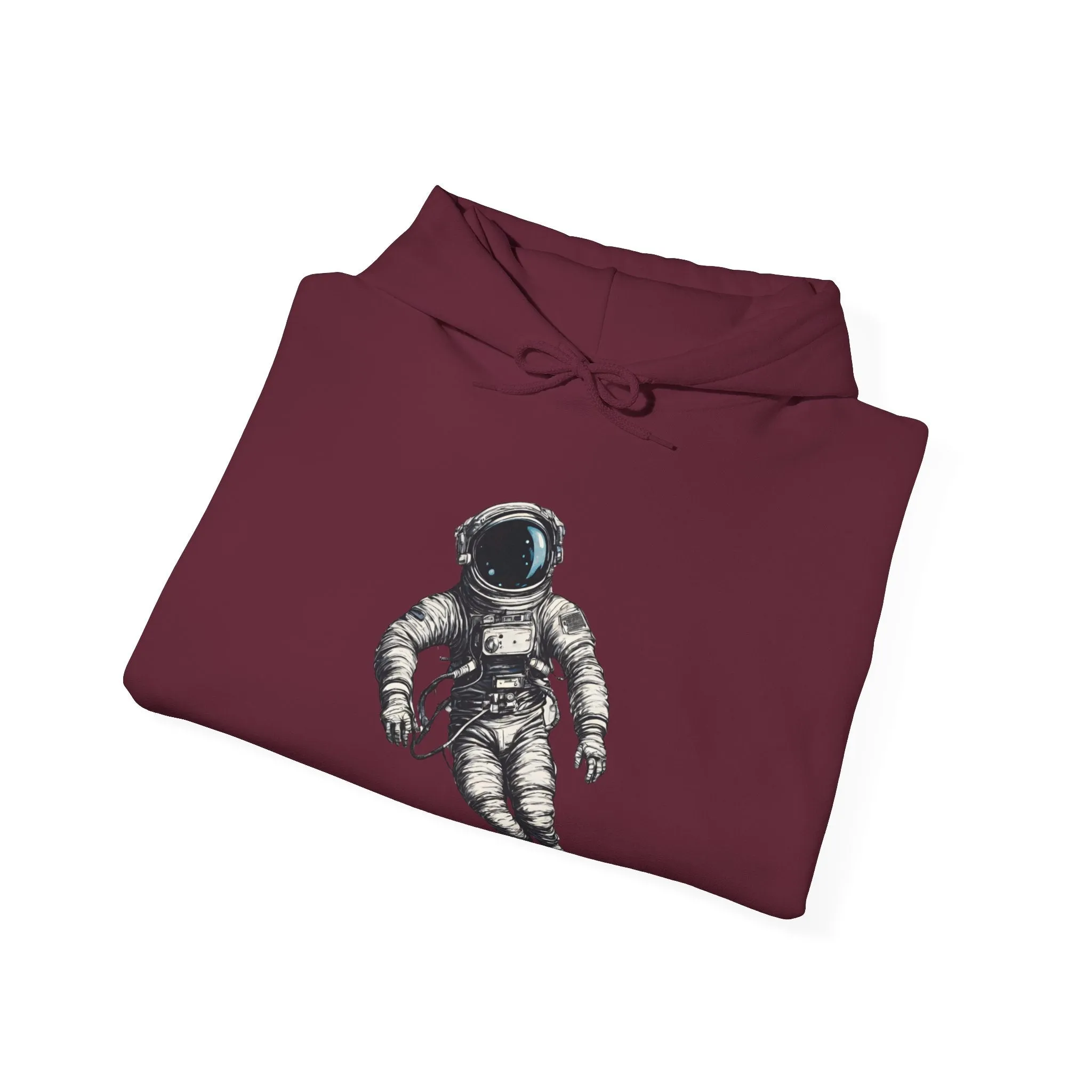 Floating Astronaut SpaceArt Sci-Fi Hoodie