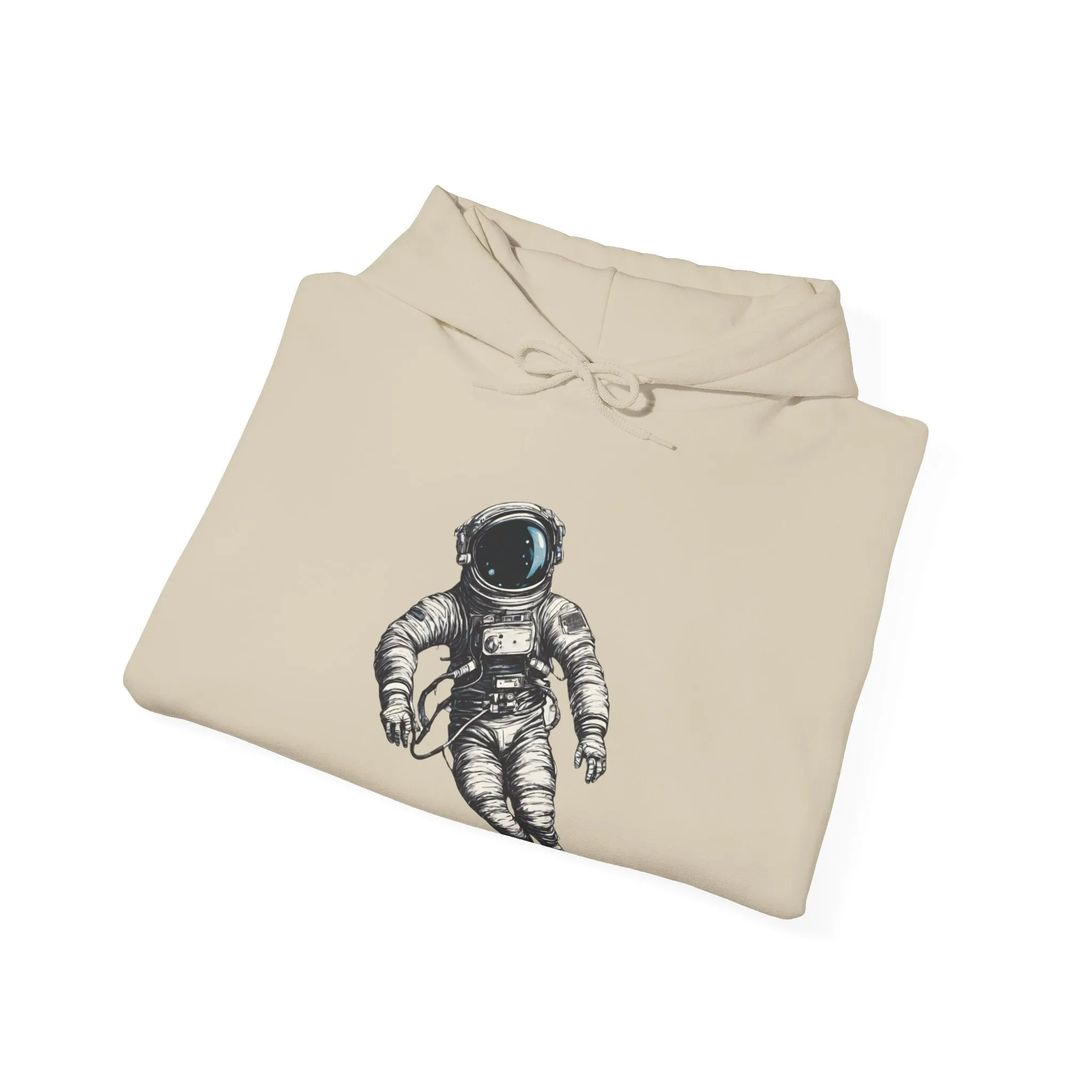 Floating Astronaut SpaceArt Sci-Fi Hoodie