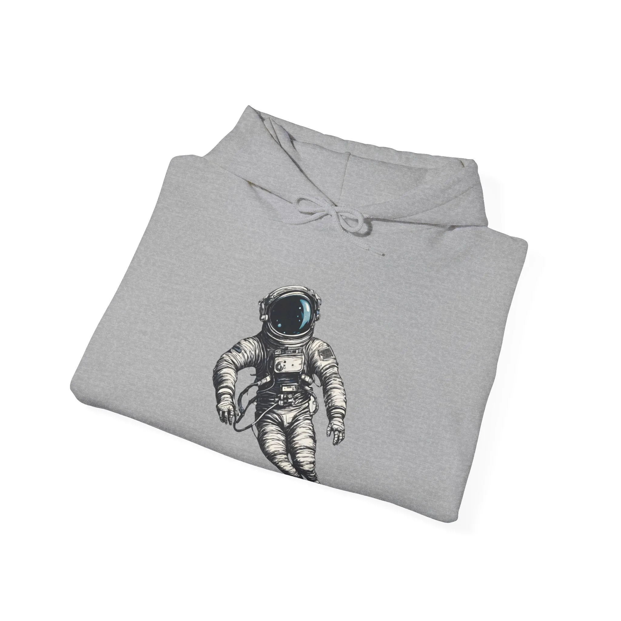 Floating Astronaut SpaceArt Sci-Fi Hoodie