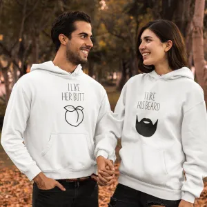 Funny Couples' Matching Outfits: "I Like Her Butt" & "I Like His Beard" Set!