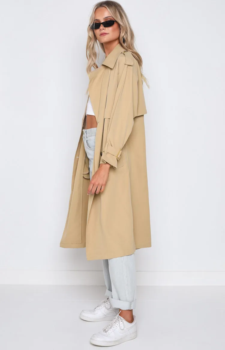 Giselle Beige Trench Coat