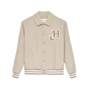 Hinnominate Chic Hazelnut Beige Bomber Jacket - Collegial Style