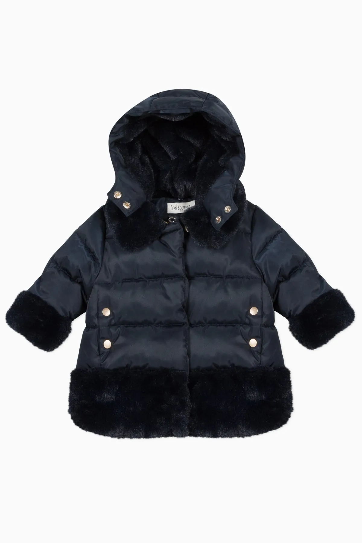 Jean Bourget Marine Blue Baby Girls Coat