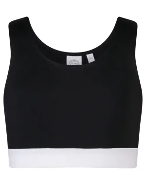 Kids fashion crop top | Black/White