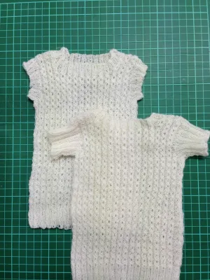 Lace Rib Baby Vest