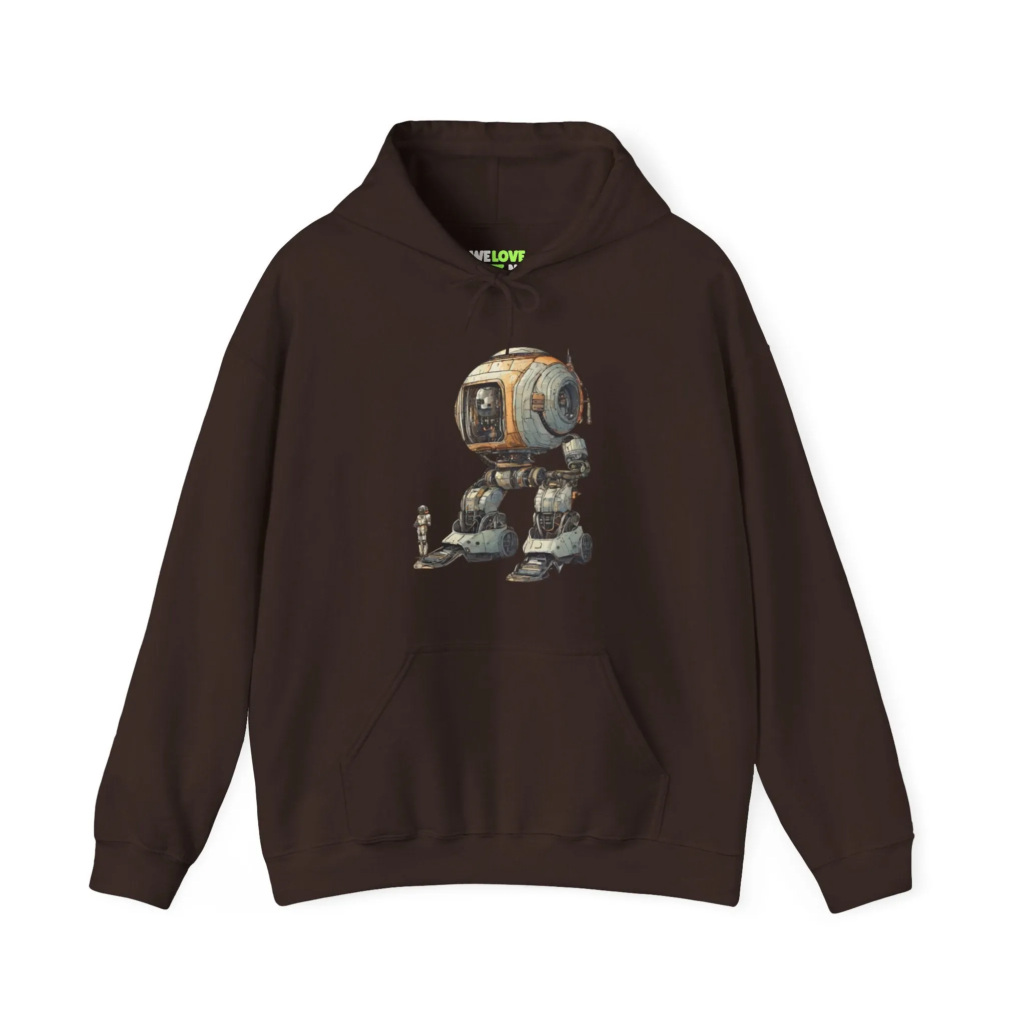 Let's Take A Ride Robot Spaceart Sci-Fi Hoodie