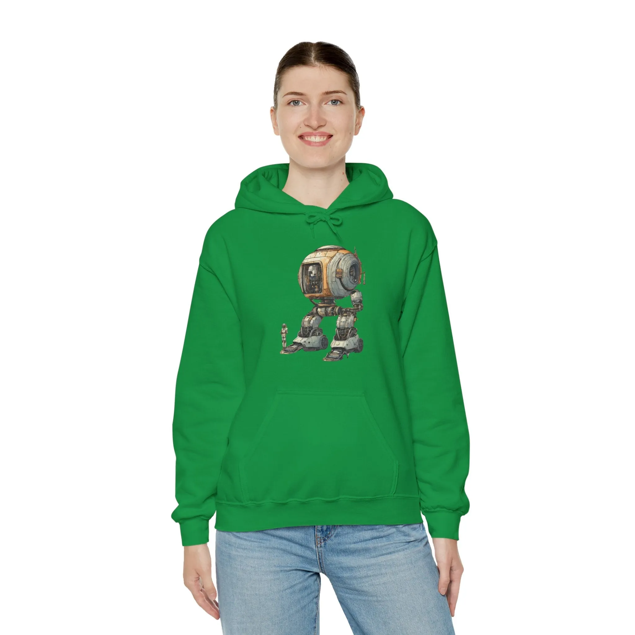 Let's Take A Ride Robot Spaceart Sci-Fi Hoodie