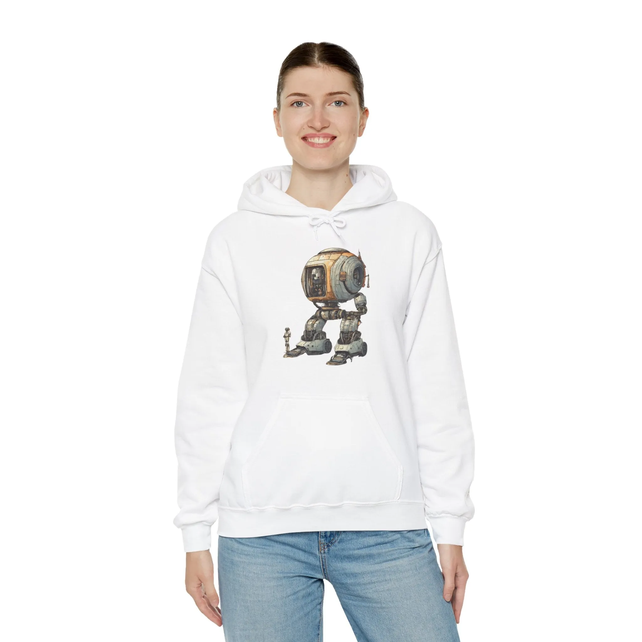 Let's Take A Ride Robot Spaceart Sci-Fi Hoodie