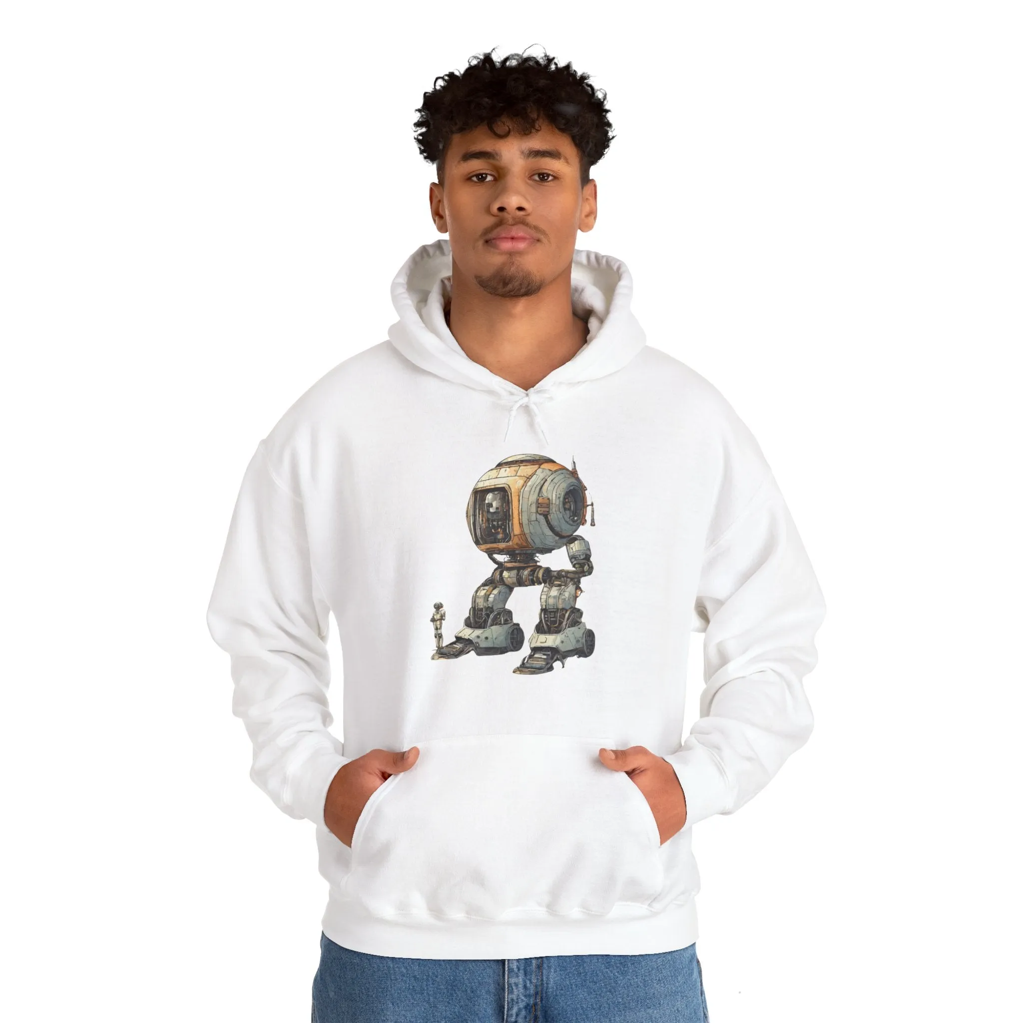 Let's Take A Ride Robot Spaceart Sci-Fi Hoodie