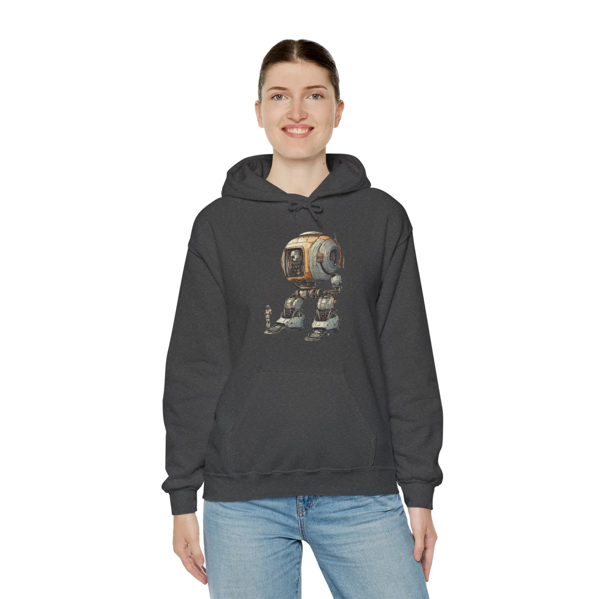 Let's Take A Ride Robot Spaceart Sci-Fi Hoodie