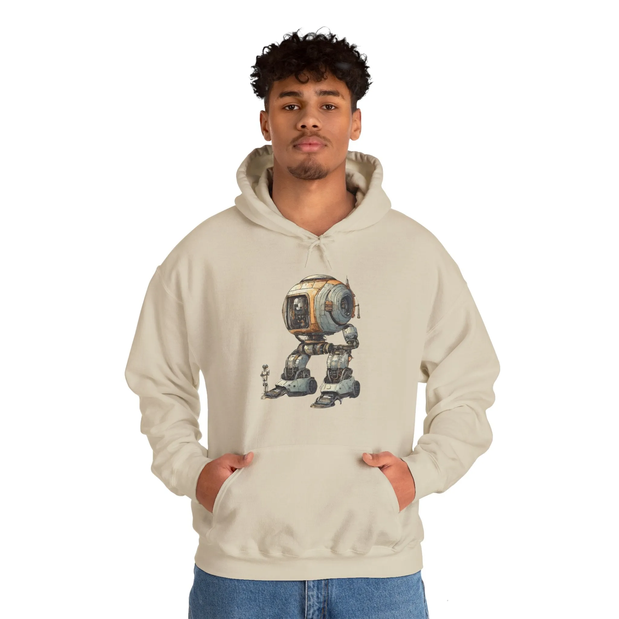 Let's Take A Ride Robot Spaceart Sci-Fi Hoodie