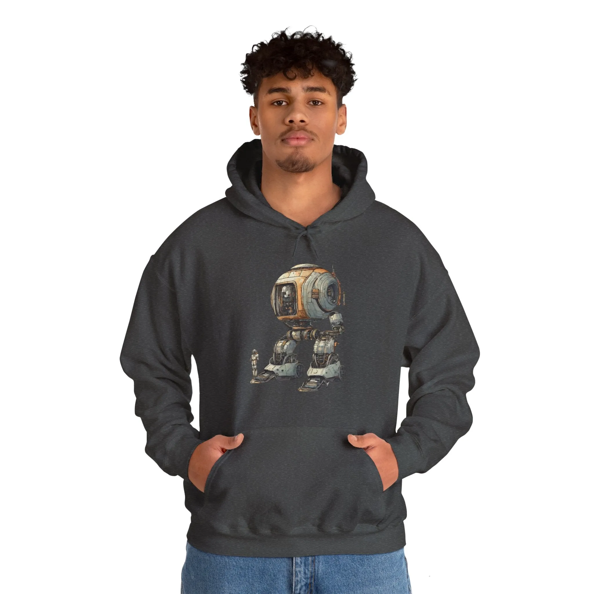 Let's Take A Ride Robot Spaceart Sci-Fi Hoodie