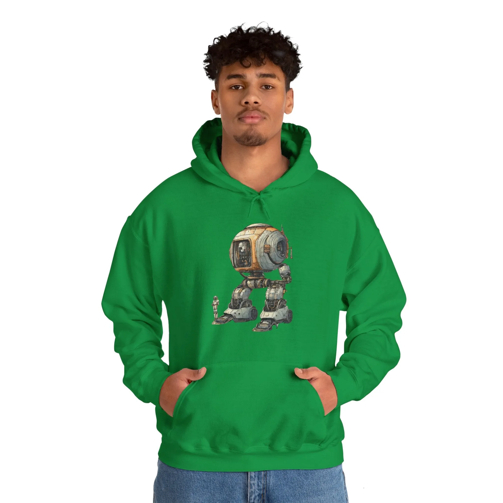 Let's Take A Ride Robot Spaceart Sci-Fi Hoodie