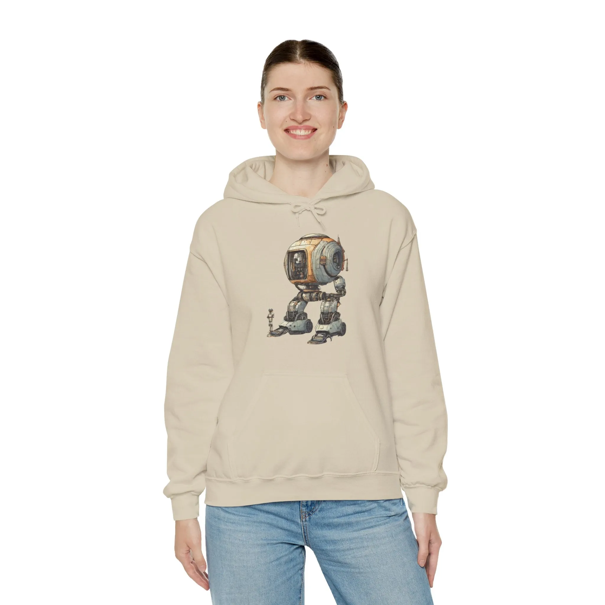 Let's Take A Ride Robot Spaceart Sci-Fi Hoodie