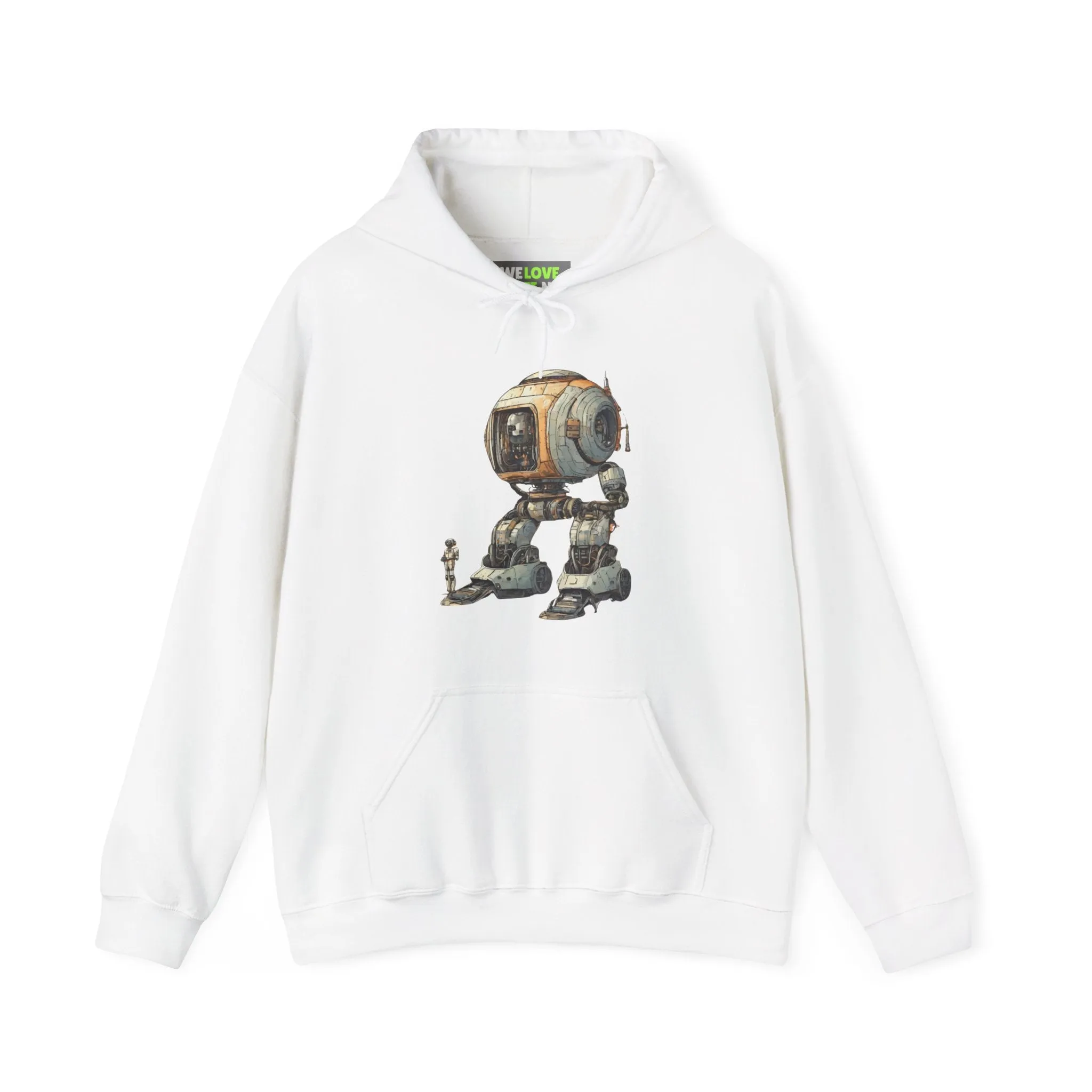 Let's Take A Ride Robot Spaceart Sci-Fi Hoodie