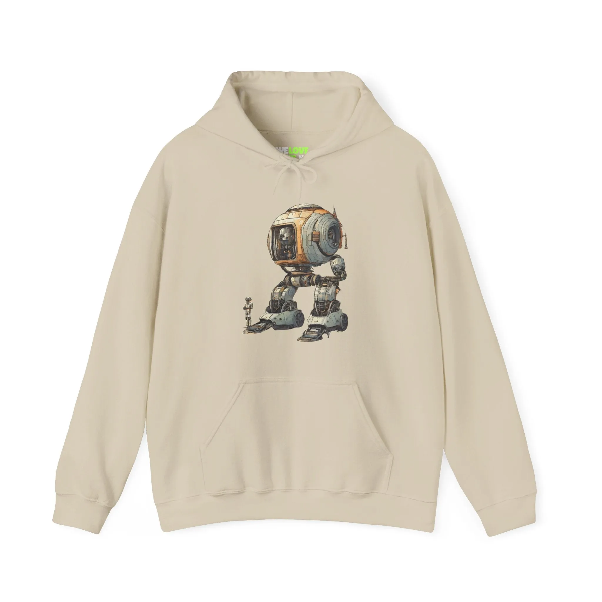 Let's Take A Ride Robot Spaceart Sci-Fi Hoodie