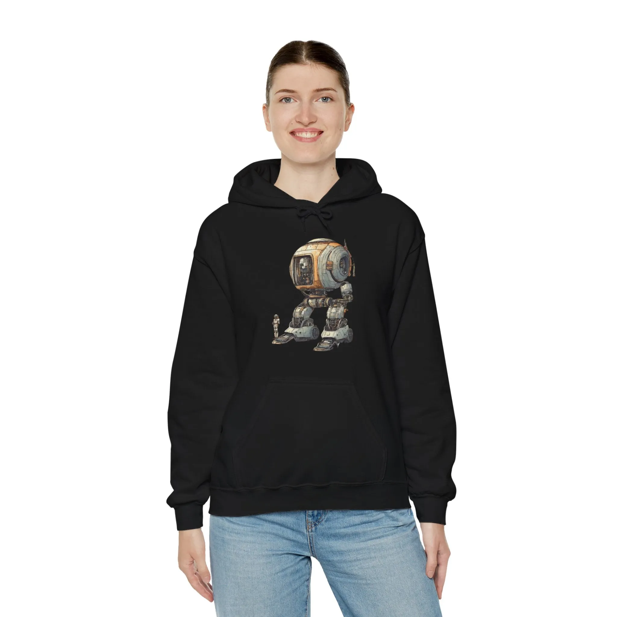 Let's Take A Ride Robot Spaceart Sci-Fi Hoodie