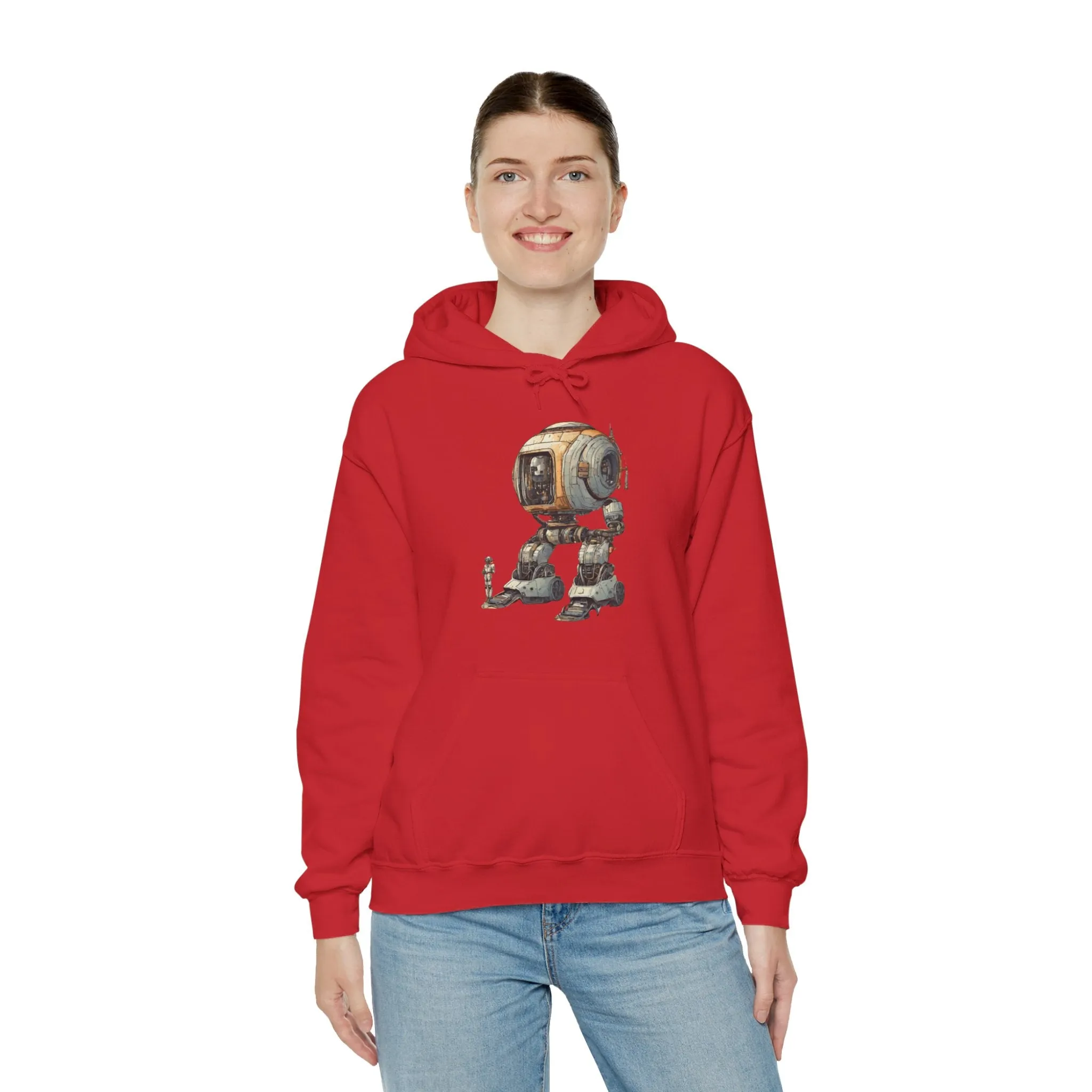 Let's Take A Ride Robot Spaceart Sci-Fi Hoodie