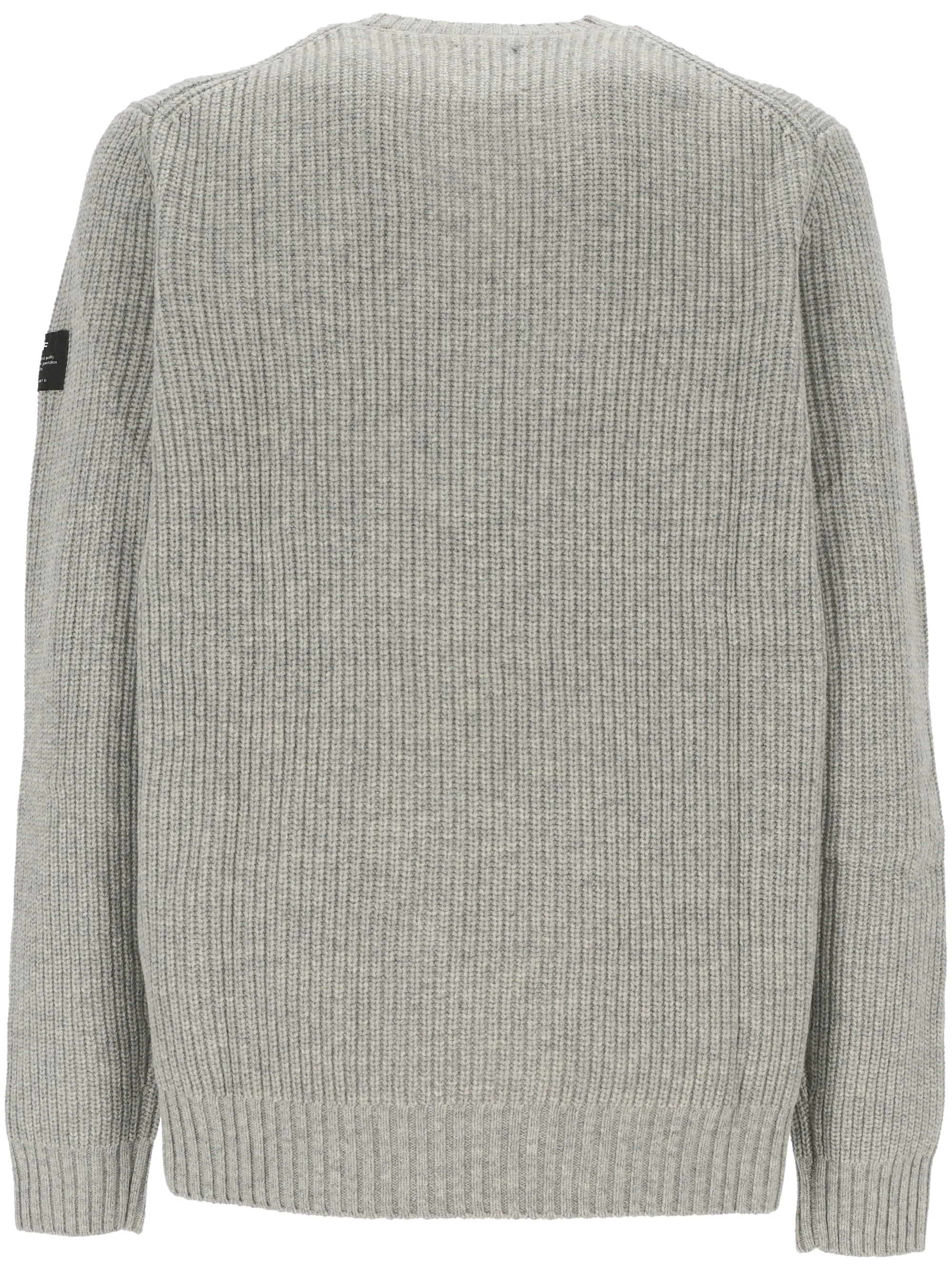 Light Grey Melange Recycled Wool Sweater