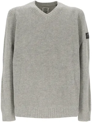 Light Grey Melange Recycled Wool Sweater