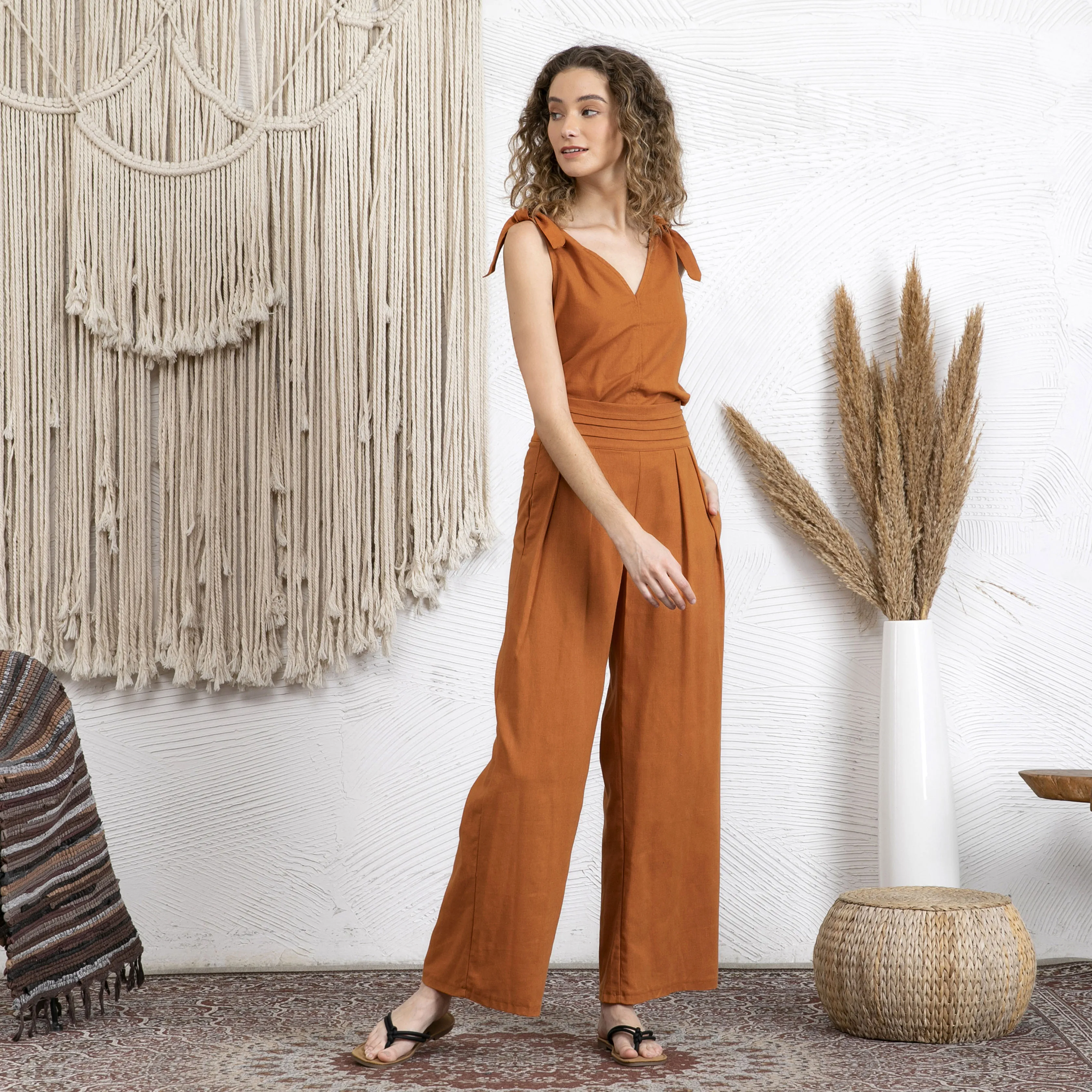 Minimalist Cotton & Linen Two Piece Set