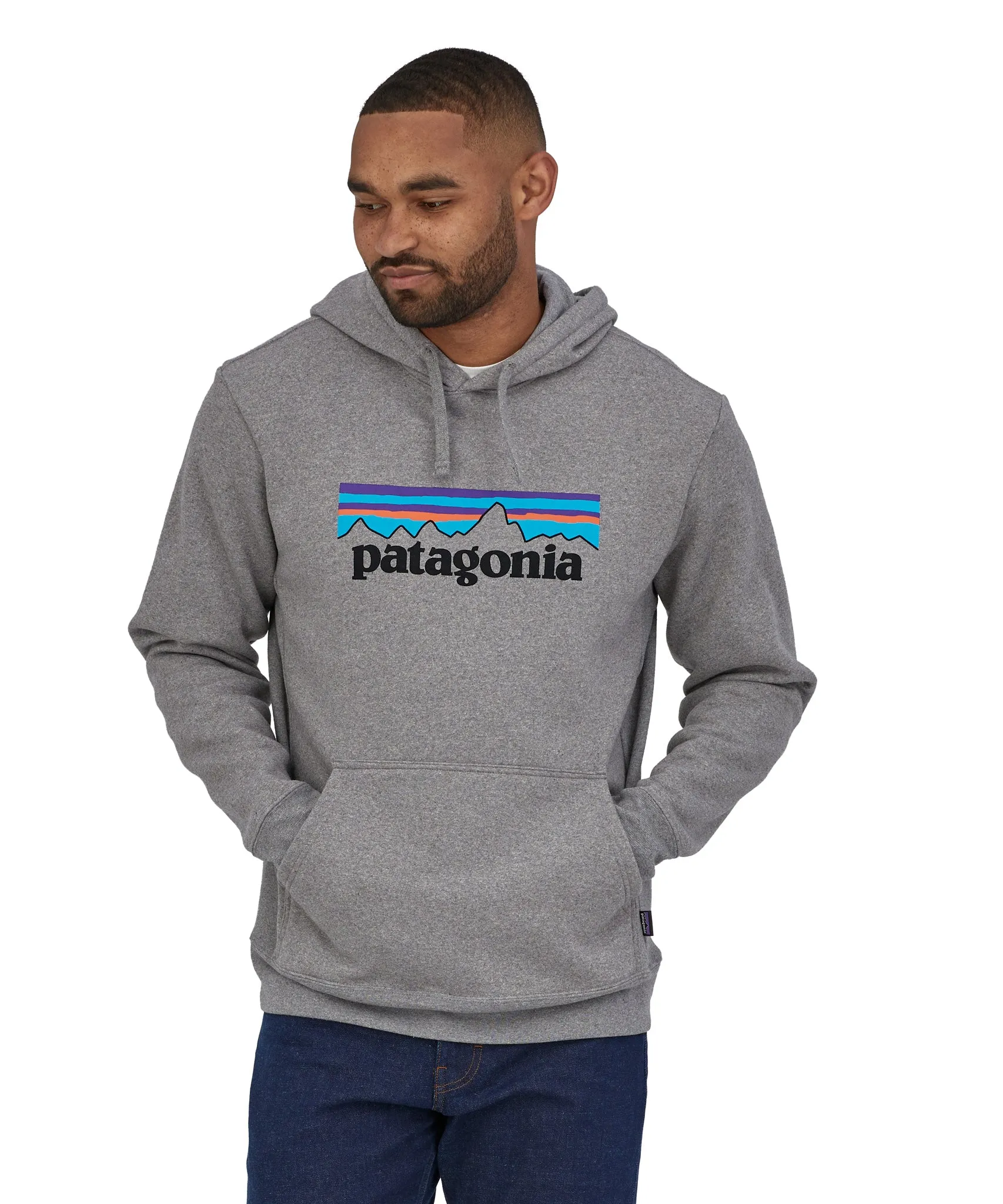 Patagonia Adult P-6 Logo Uprisal Hoody Gravel Heather