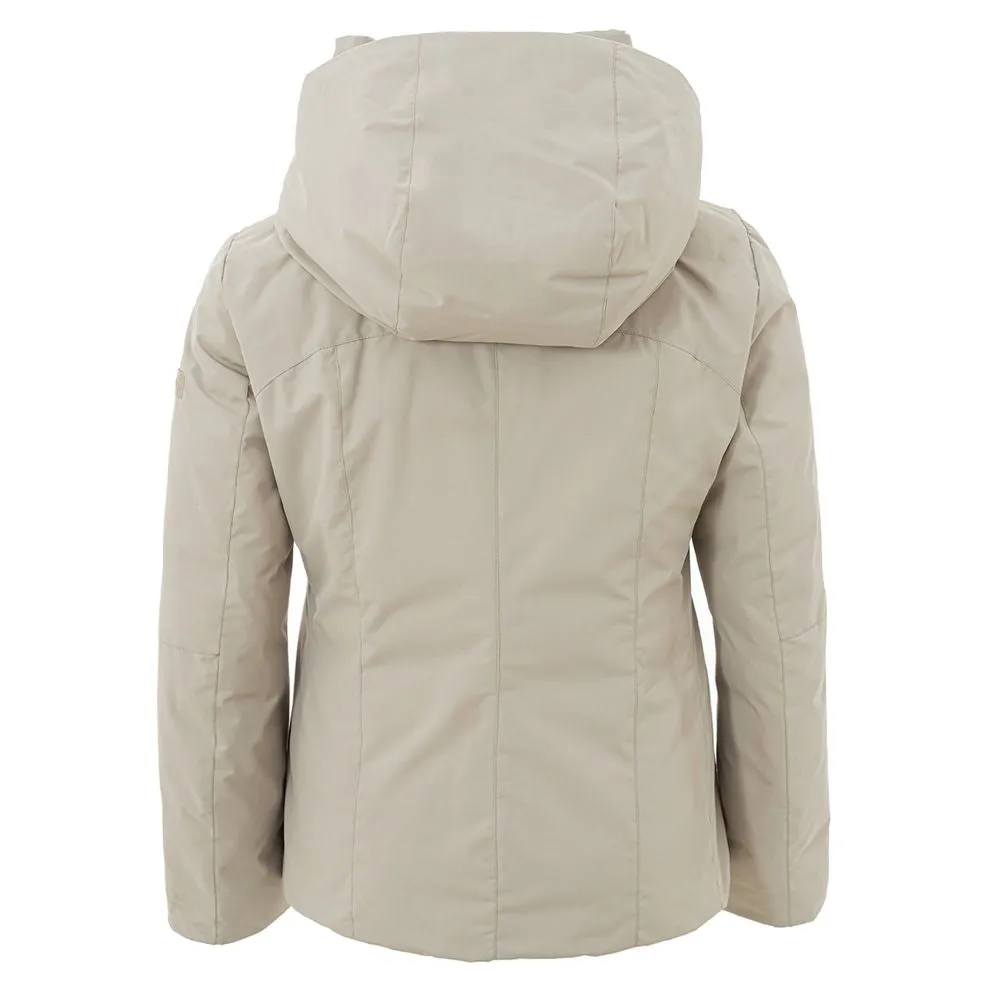 Peuterey Elegant Beige Polyester Jacket for Women