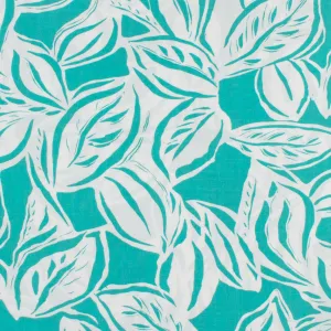 Printed Rayon Poplin - NATASHA - 008 - Aqua