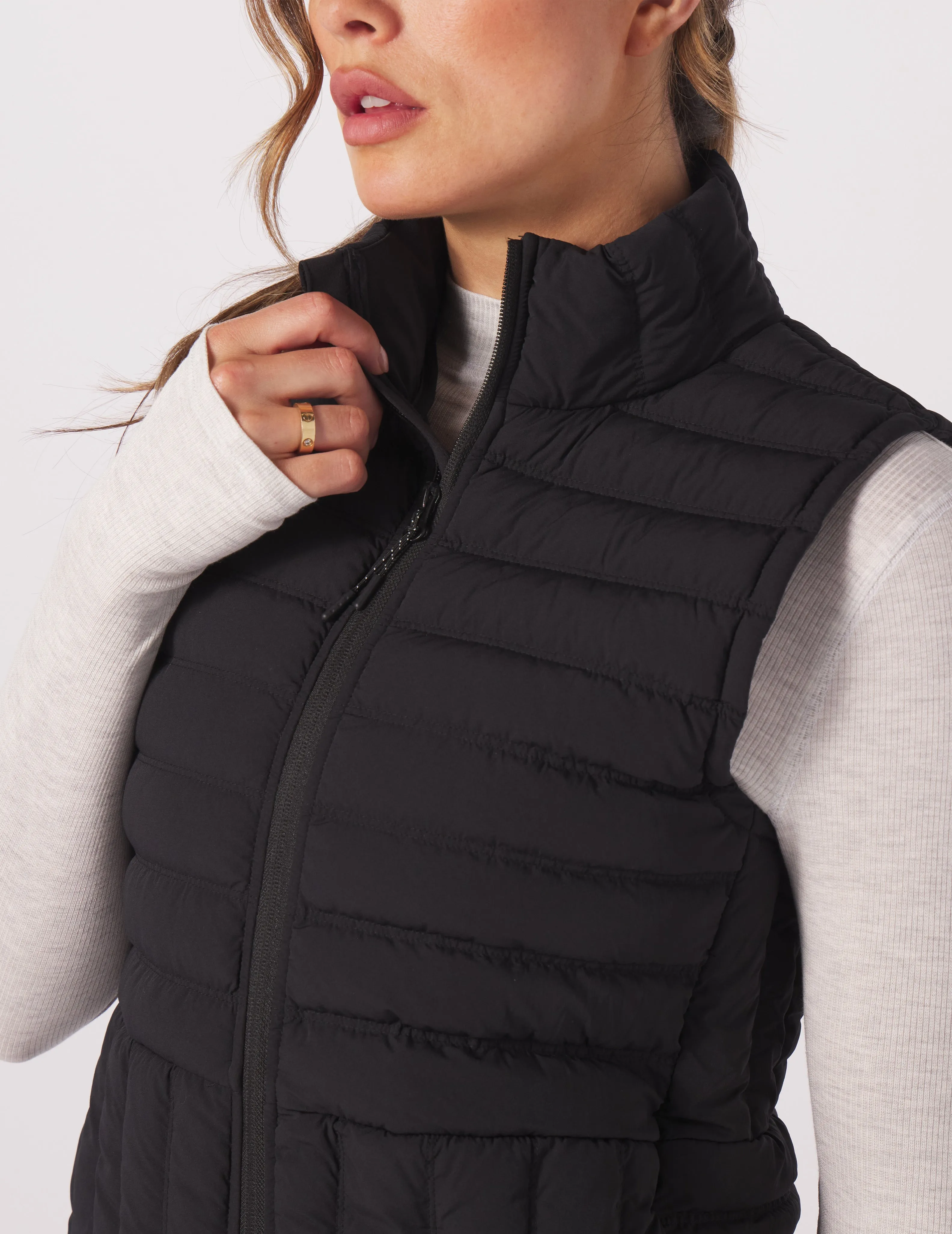 Puffer Vest: Black