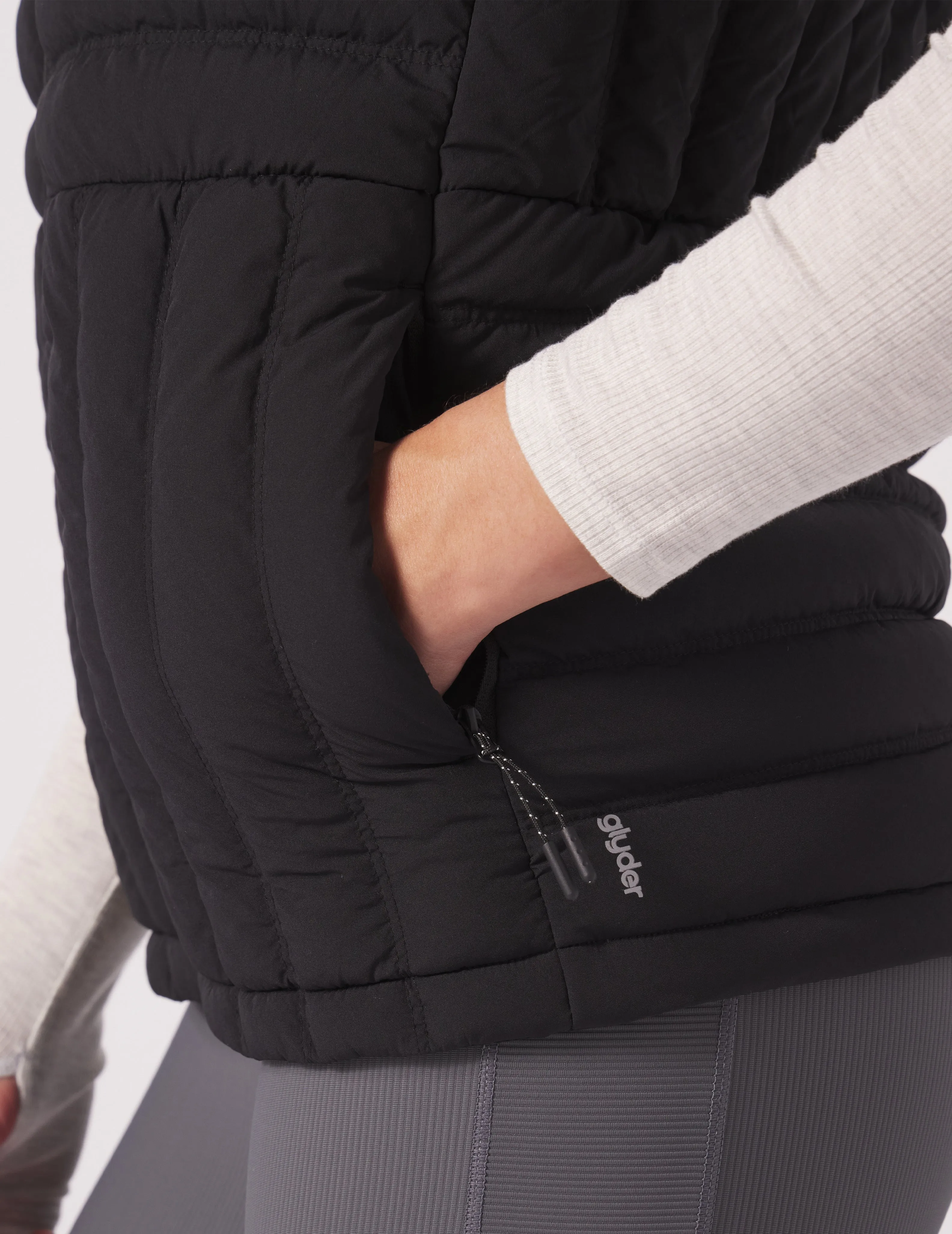 Puffer Vest: Black