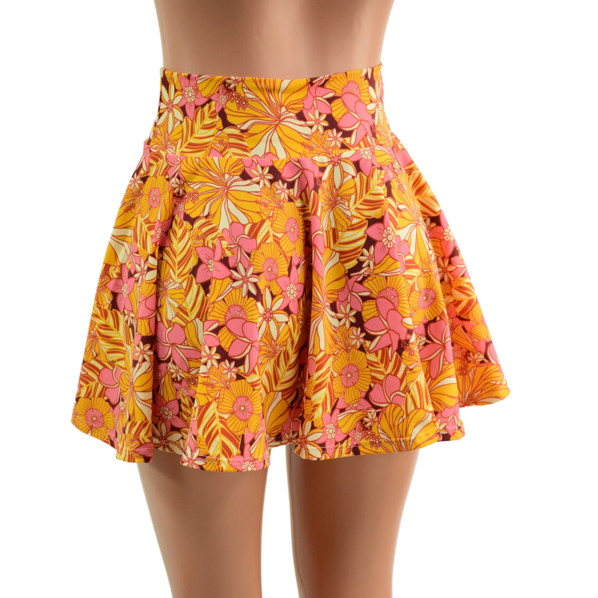 "What the Floral" Mini Rave Skirt